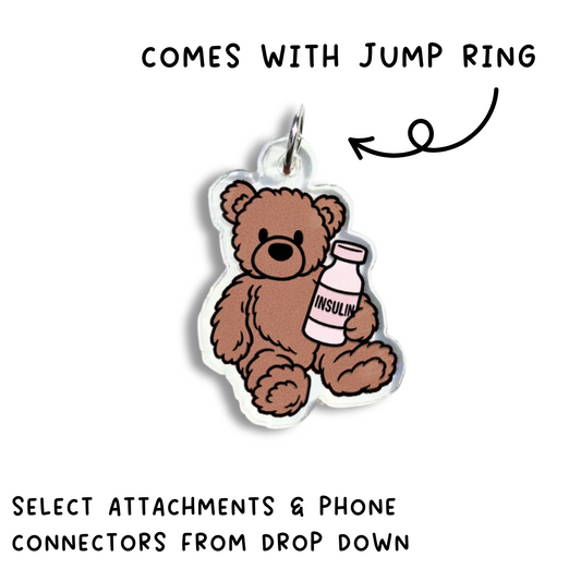 Insulin Bear Charm