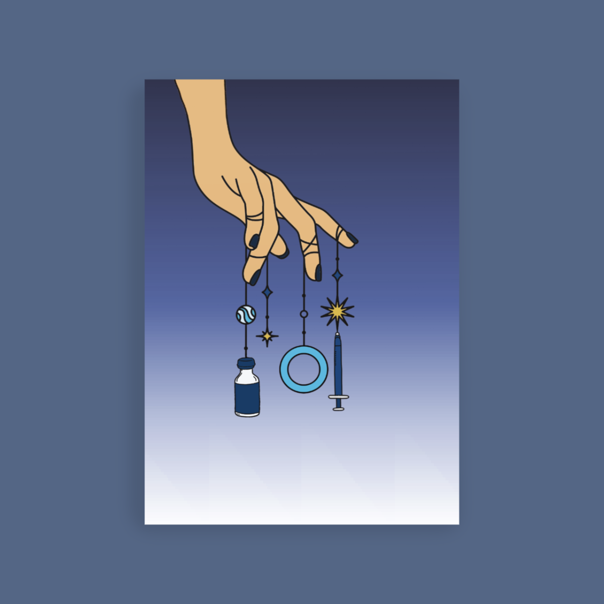 Insulin Vial Diabetes Awareness Postcard