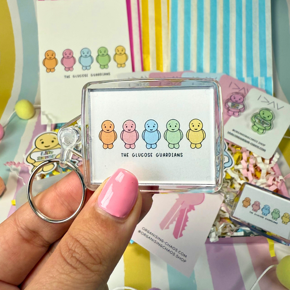 Glucose Guardians Jelly Baby Keychain