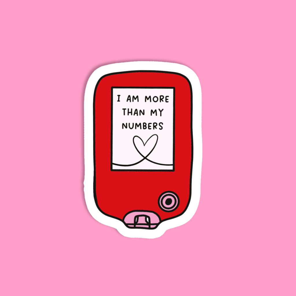 More Than Numbers Glucose Monitor Sticker