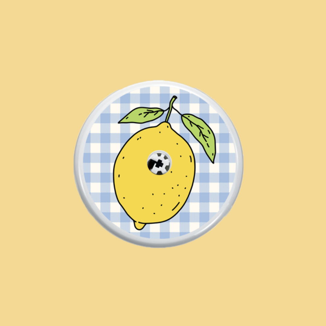 Lemon Zest Freestyle Libre 1/2 Sensor Sticker