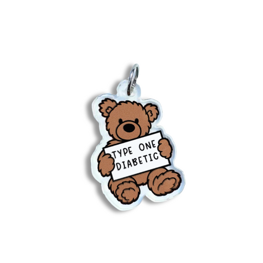 Type One Diabetic Bear Charm