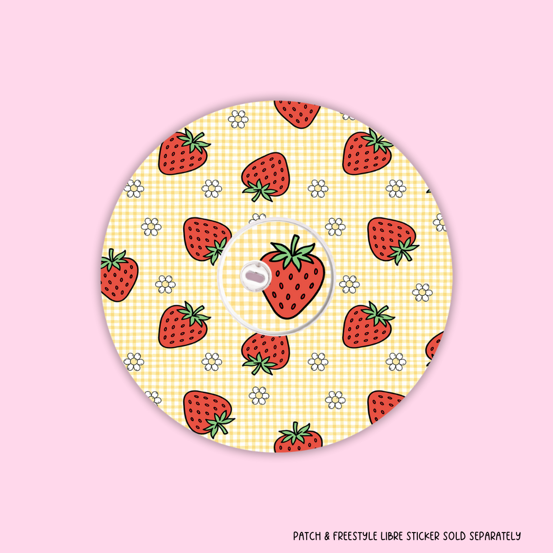 Sweet Strawberries Freestyle Libre 3 Patch