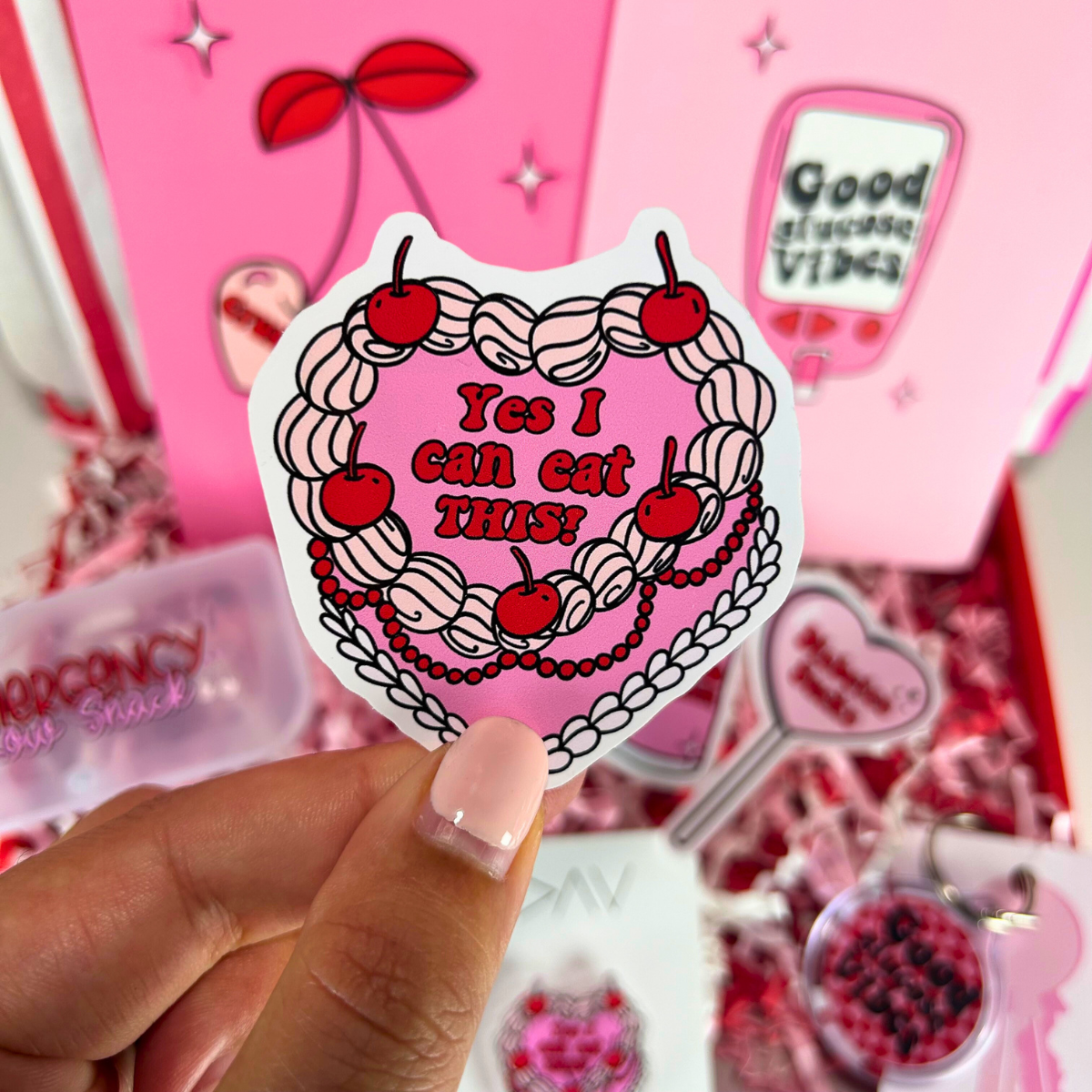 Yes I can Eat This! Clear Sticker