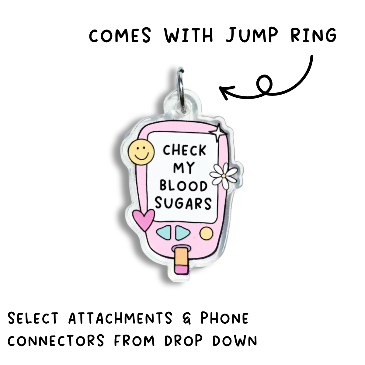 Check My Blood Sugars Charm