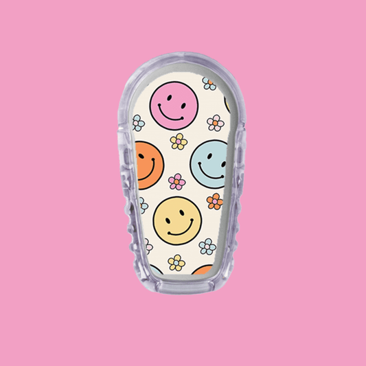 Happy Retro Dexcom G6/One Sensor Sticker