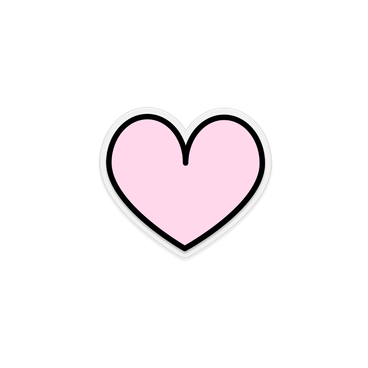 Mini Heart Clear Sticker