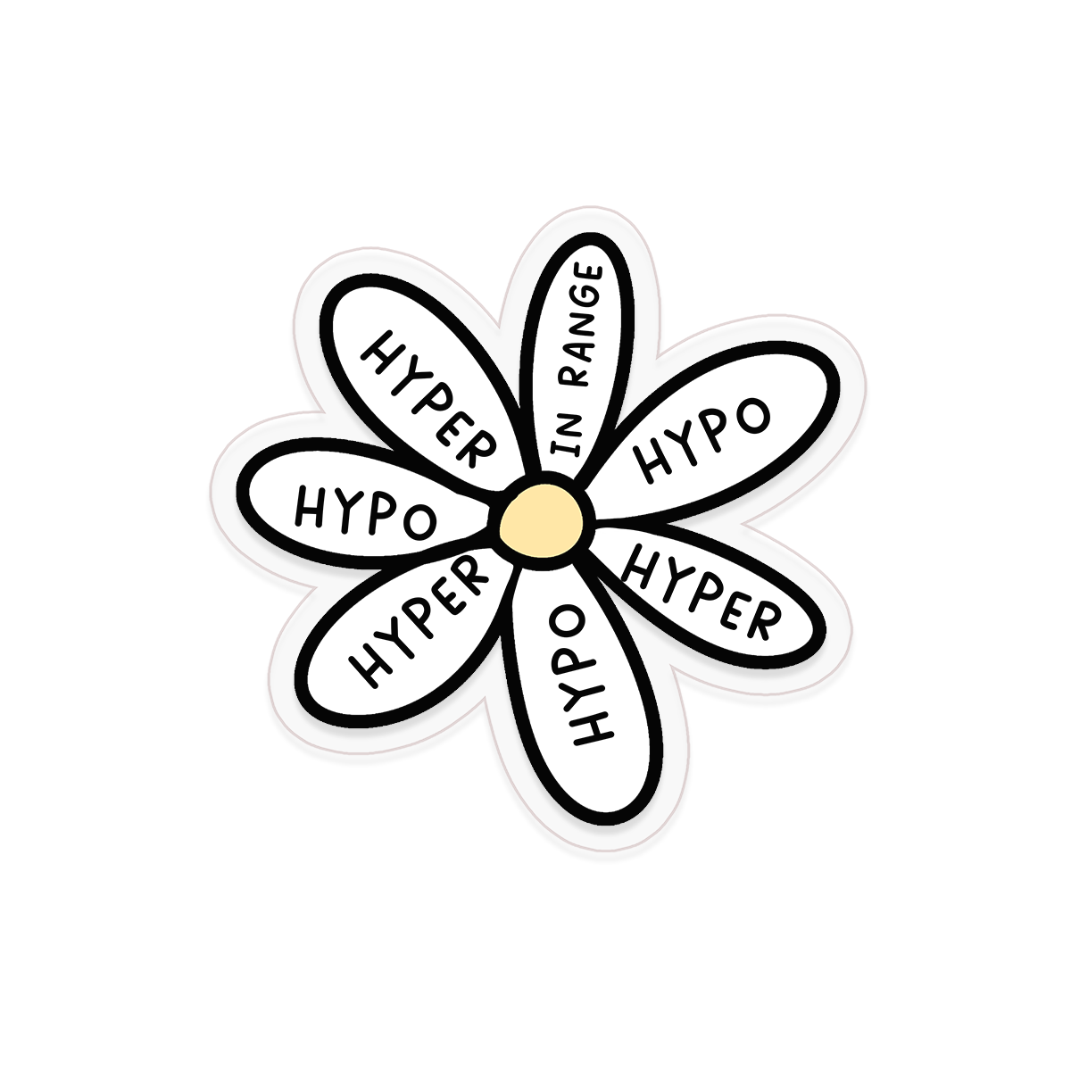 Hypo/Hyper Daisy Sticker