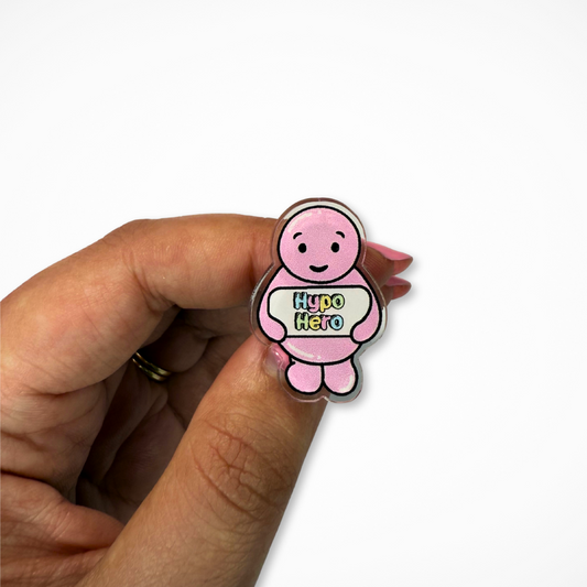 Hypo Hero Jelly Baby Pin Badge