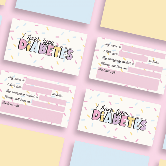 I Have Type... Diabetes Alert Card
