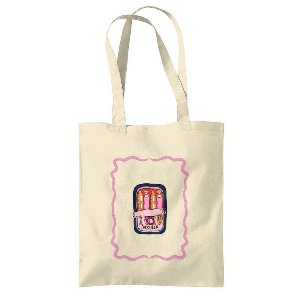 Insulin Sardines Tote Bag