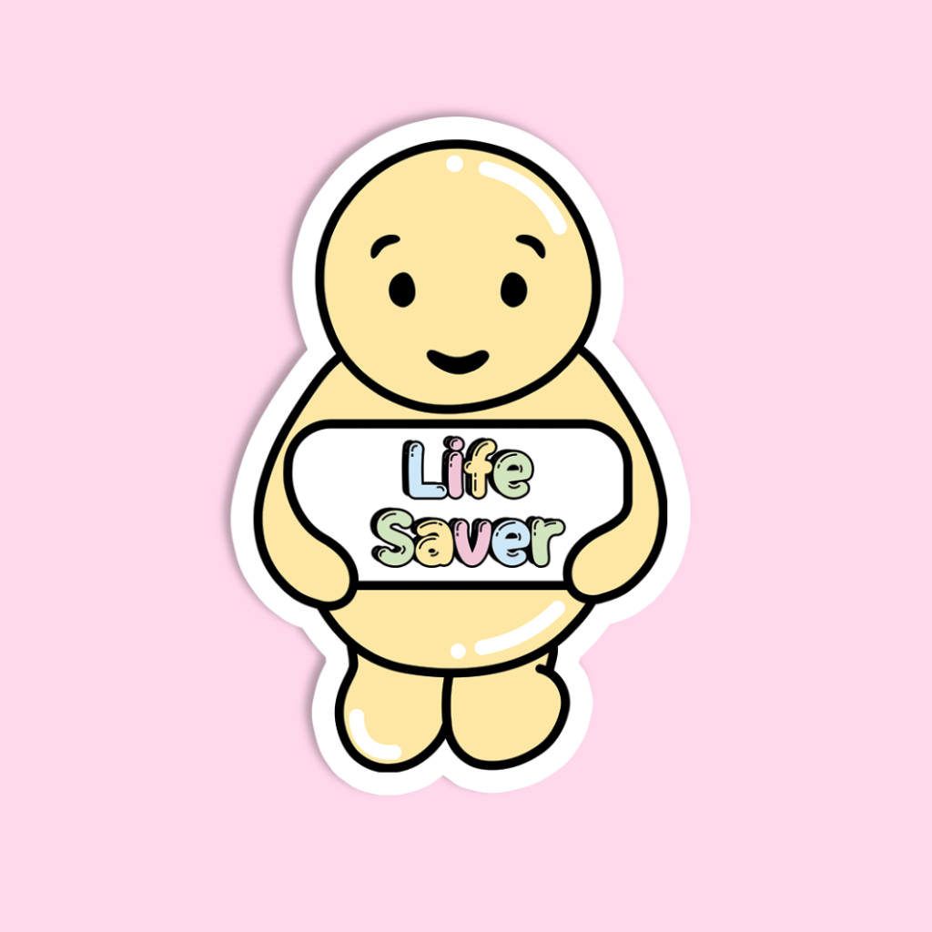 Life Saver Jelly Baby Sticker