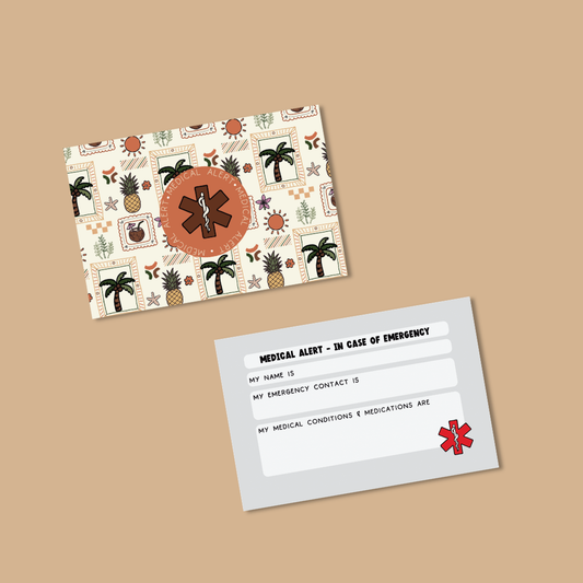 Postcards from Paradise Medical Alert Card