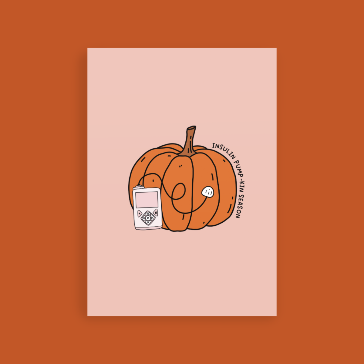 Pumpkin Medtronic Postcard