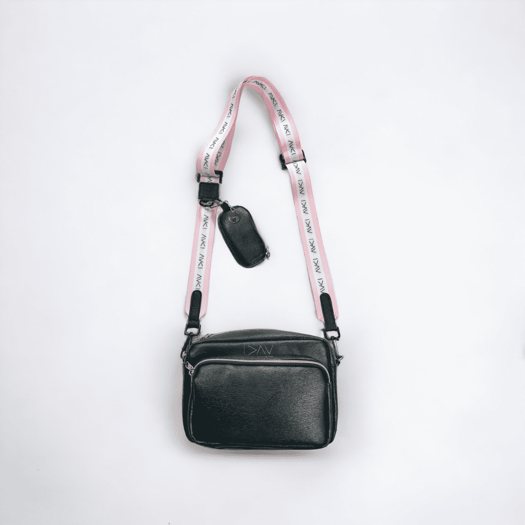 Pink Stripe OC Logo... CrossBody Strap