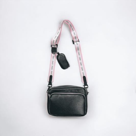 Pink Stripe OC Logo... CrossBody Strap