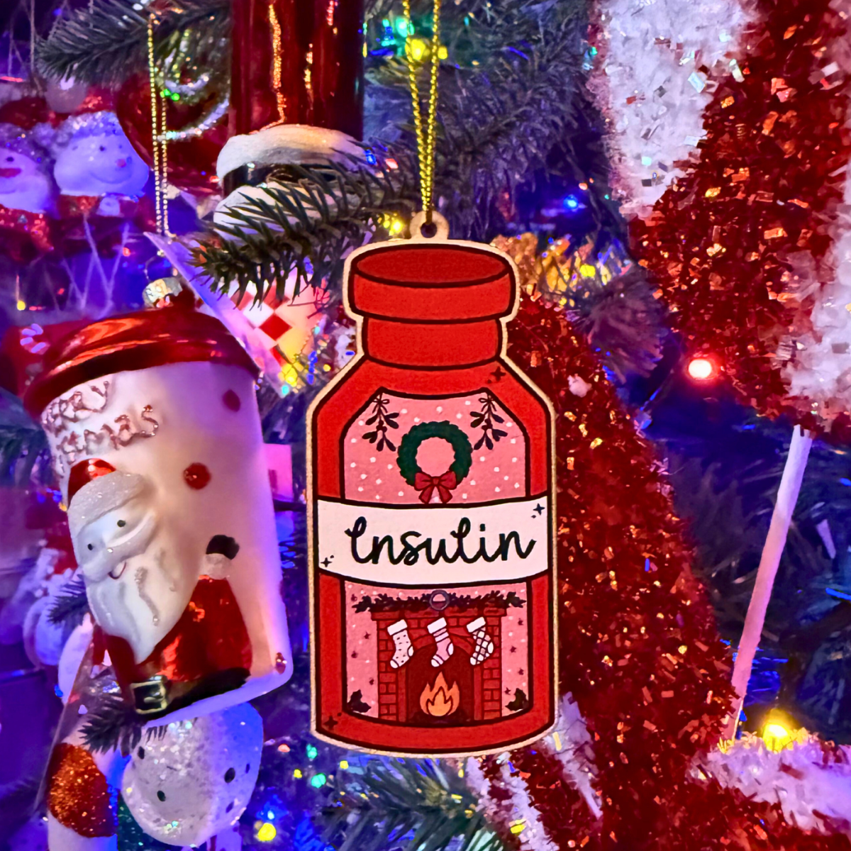 Insulin Vial - Festive Fuel Decoration
