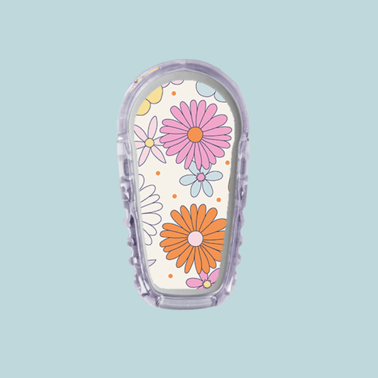 Retro Flowers Dexcom G6/One Sensor Sticker