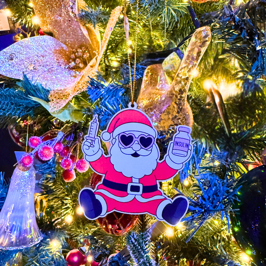 Insulin Santa Decoration