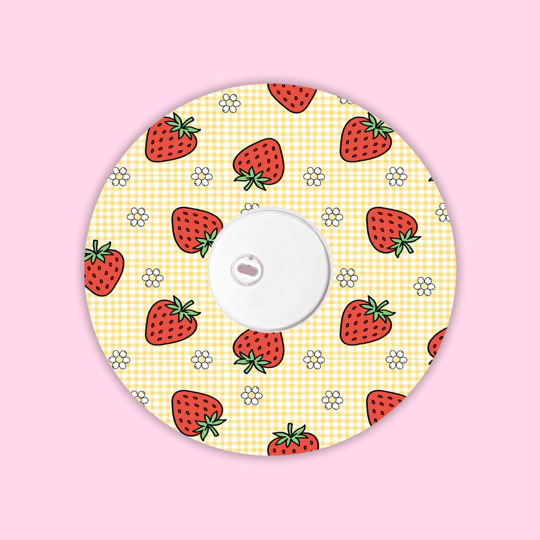 Sweet Strawberries Freestyle Libre 3 Patch