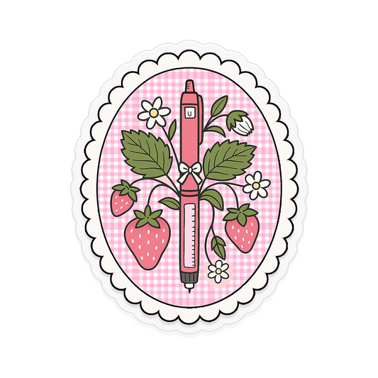Strawberry Fields Pen Clear Sticker