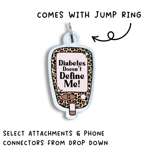 Glucose Monitor Animal Print Charm
