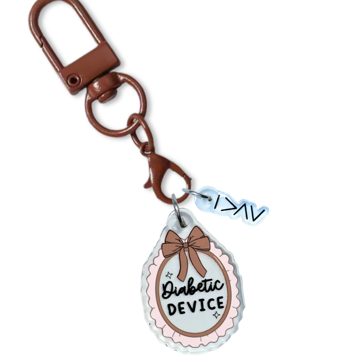 Diabetic Device Bow Charm