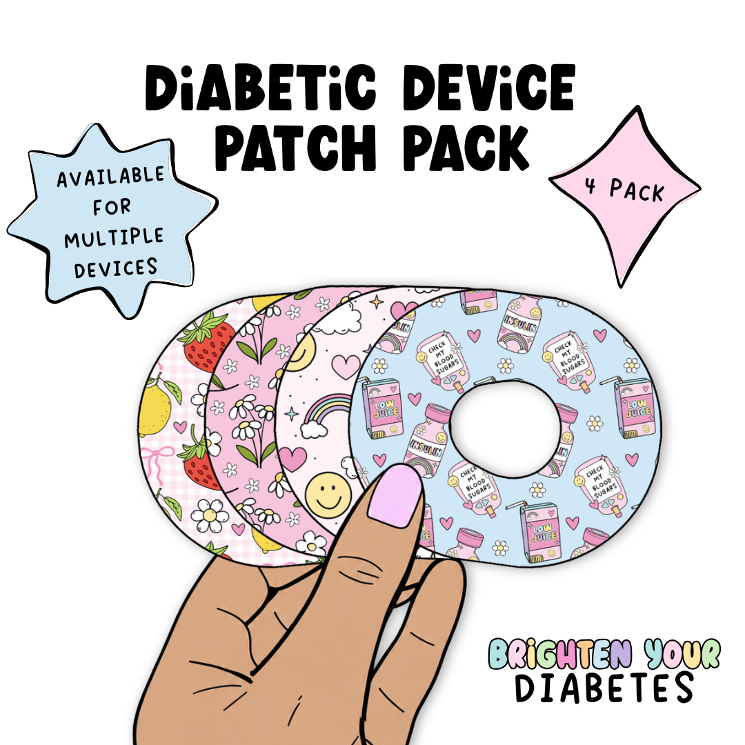 Brighten Your Diabetic Device Patch 4 Pack