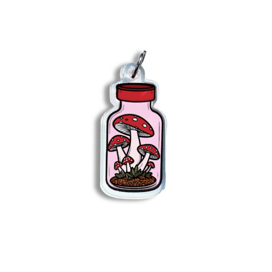 Mushroom Insulin Vial Charm