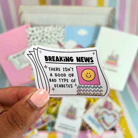 Breaking Diabetes News Sticker