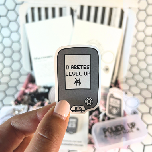 Level Up Glucose Monitor Sticker