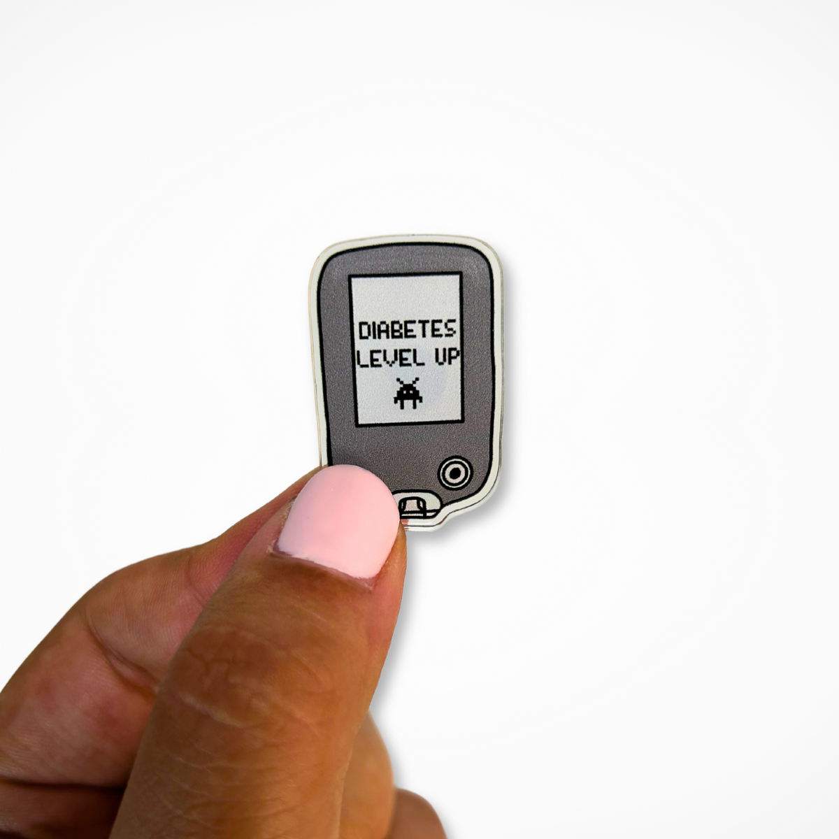 Glucometer Pin Diabetes Level Up Glucose Monitor Pin Badge – Organising Chaos