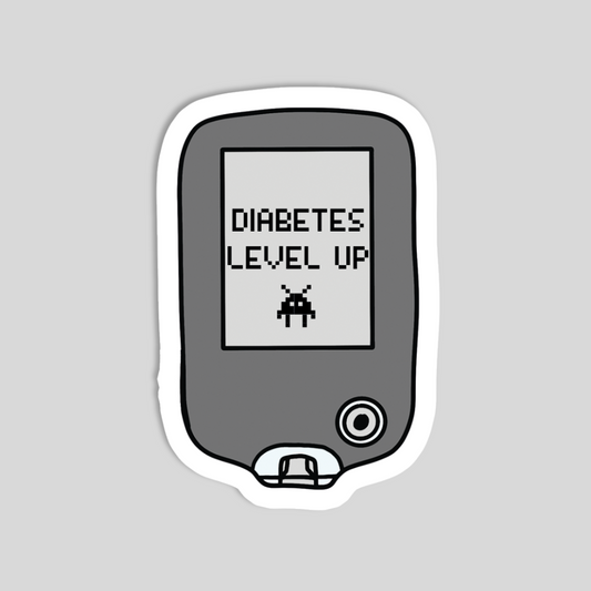 Level Up Glucose Monitor Sticker