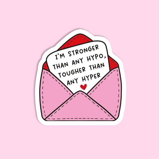 Love Letter I Am Stronger Than.. Sticker