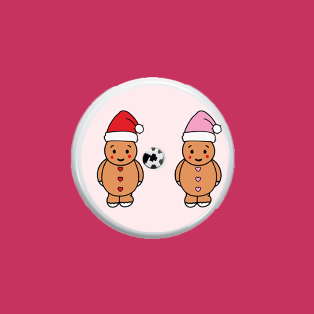 Gingerbread Baby Freestyle Libre 1/2 Sensor Sticker