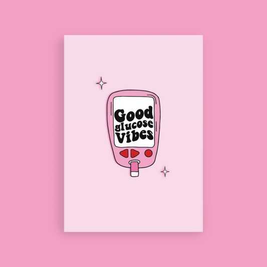 Good Glucose Vibes Card