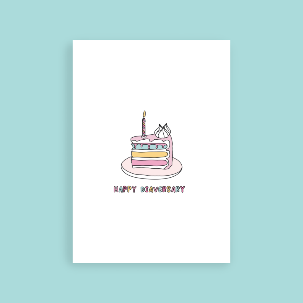 Happy Diaversary Card