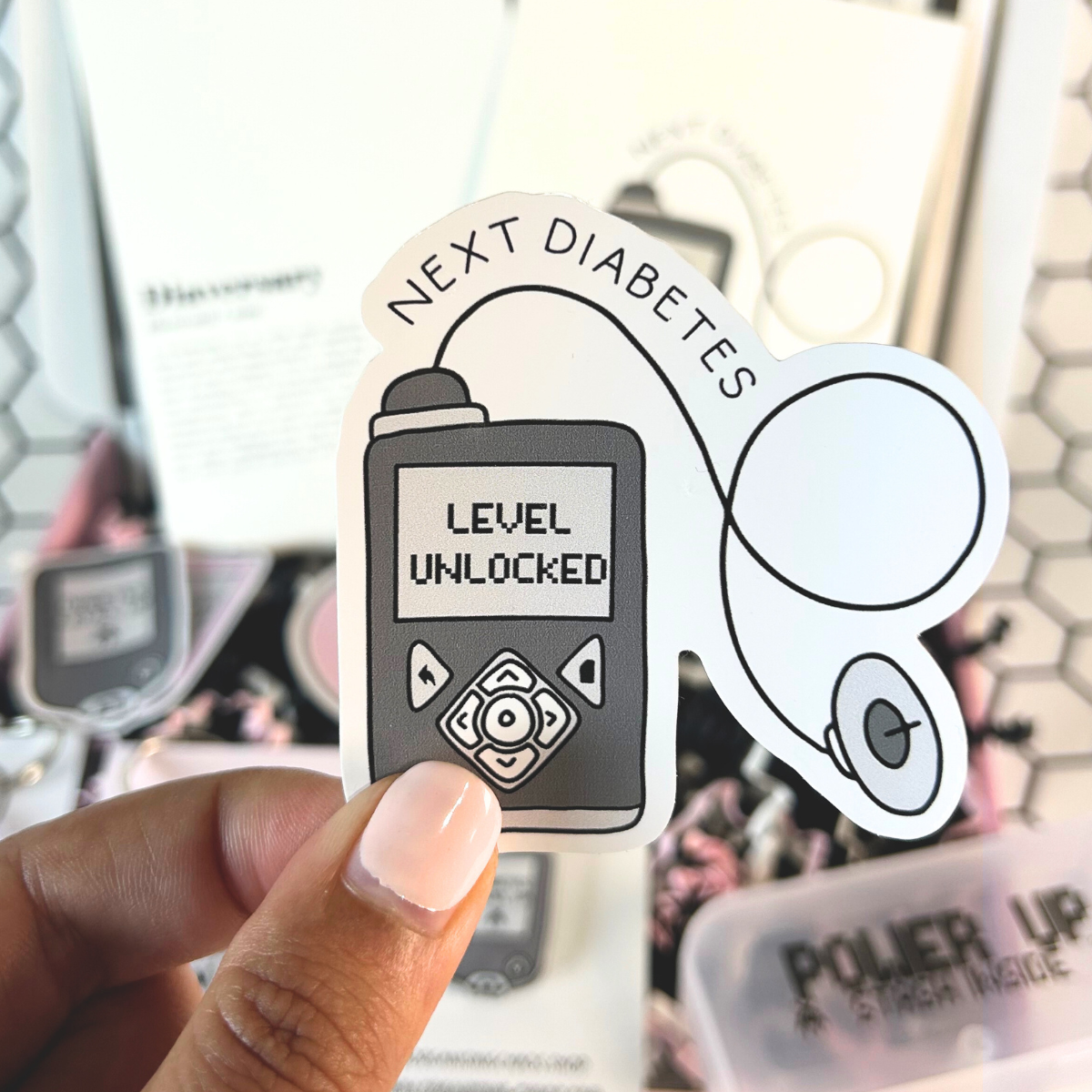 Insulin Pump Level Unlocked Sticker