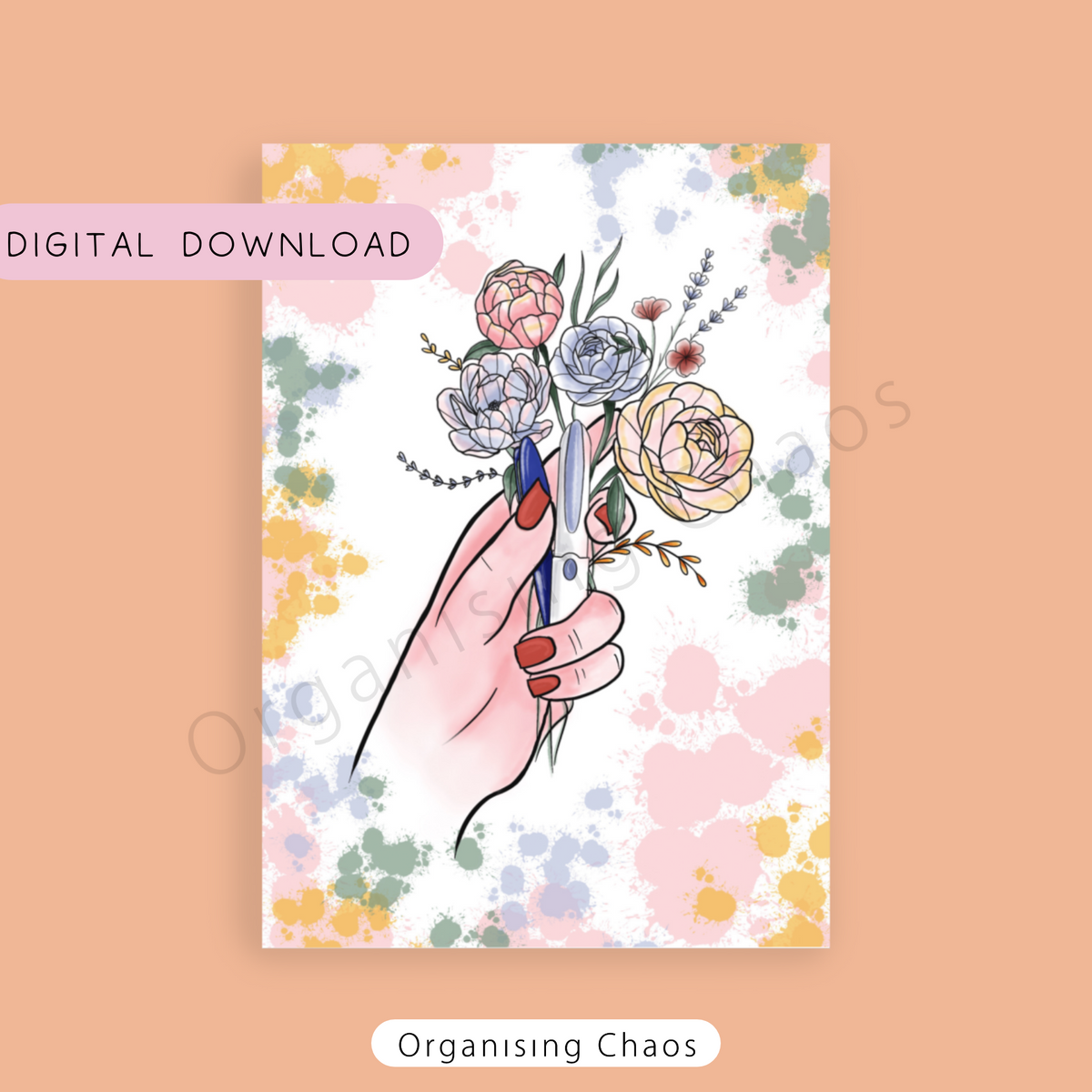 Insulin in hand Digital Download