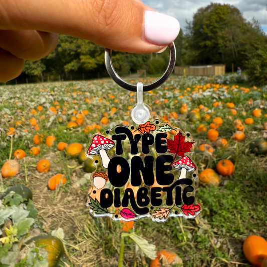 T1D Autumn Clear Keychain