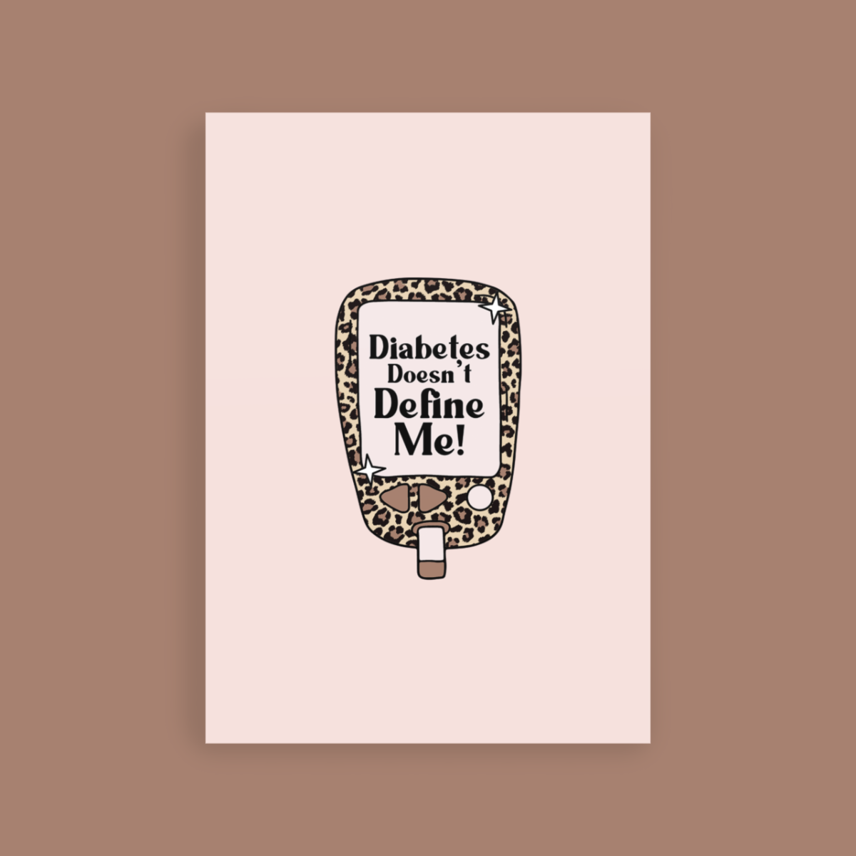 Animal Print Test Machine Postcard