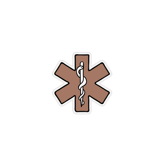 Mini Mocha Medical Clear Sticker