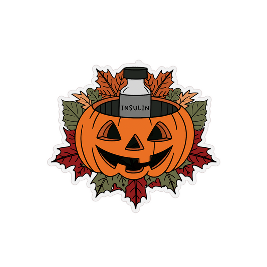 Halloween Pumpkin Clear Sticker