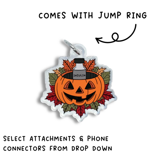 Halloween Insulin Pumpkin Charm