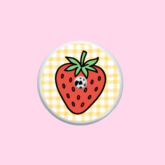 Sweet Strawberries Freestyle Libre 1/2 Sensor Sticker