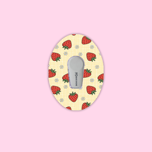 Sweet Strawberries Dexcom G6/One Patch