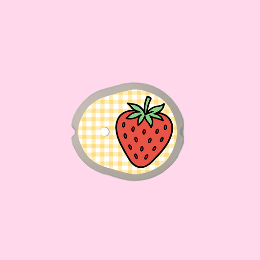 Sweet Strawberries Dexcom G7/One+ Sensor Sticker