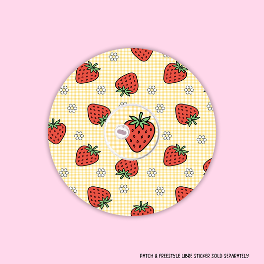 Sweet Strawberries Freestyle Libre 3 Patch