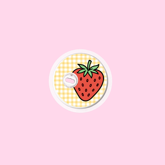 Sweet Strawberries Freestyle Libre 3 Sensor Sticker
