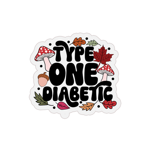 T1D Autumn Clear Sticker